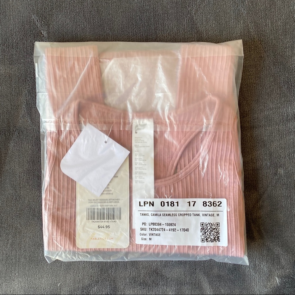 Fabletics Camila Seamless Crop Tank - Picture 3 of 4